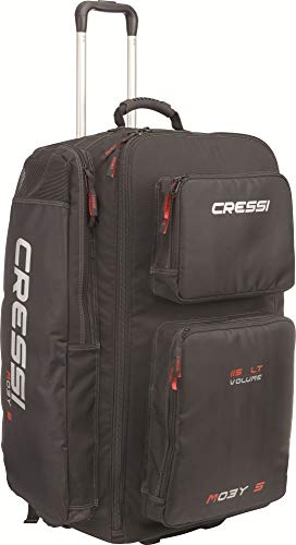 Cressi Strong Large Capacity Trolley Bag 115L with Backpack Straps | Moby 5 designed in Italy