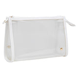 Stephanie Johnson Miami Medium Zip Cosmetic Bag, Pearl