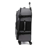 Travelpro Bold 26” Expandable Checked Luggage Spinner,Gray/Black