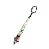 Reverse Umbrella Couple Book Bicycle Inverted Umbrella Reversible for Golf Car Travel Rain