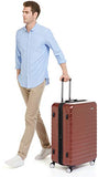 Amazonbasics Premium Hardside Spinner Luggage With Built-In Tsa Lock - 28-Inch, Red