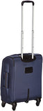 AmazonBasics Softside Spinner Luggage - 21-inch, Carry-on/Cabin Size, Navy Blue
