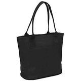 Piel Leather Small Tote Bag, Black, One Size