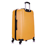 Inusa Pilot Lightweight Hardside Spinner 3 Piece Set 20”, 24", 28" Mustard