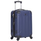 Travelers Club Chicago II Expandable Spinner Carry-On Luggage, Cobalt Blue, 20-Inch