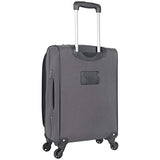 Ben Sherman Houndstooth Hike 20" Lightweight Softside Expandable 4-Wheel Spinner Carry-On Suitcase