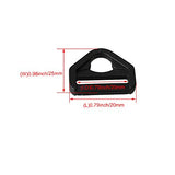 BQLZR Inner Diameter 2cm D-ring Clips Backpack Webbing Strap Slider Buckle Lock for Luggage Handbag