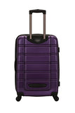 Rockland Abs 24" Expandable Spinner Luggage, Purple