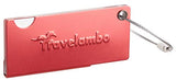 Travelambo Aluminum Luggage Tag Bag Tags 2 pcs Set (Red)