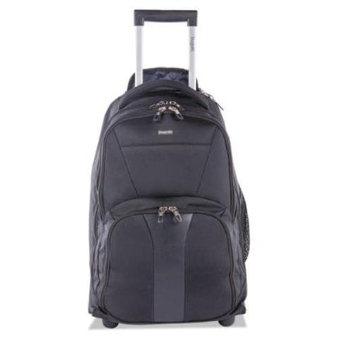 bugatti BKPW2621 Gregory RFID Business BackPack on Wheels, 13" x 20.5" x 10", Polyester, Black