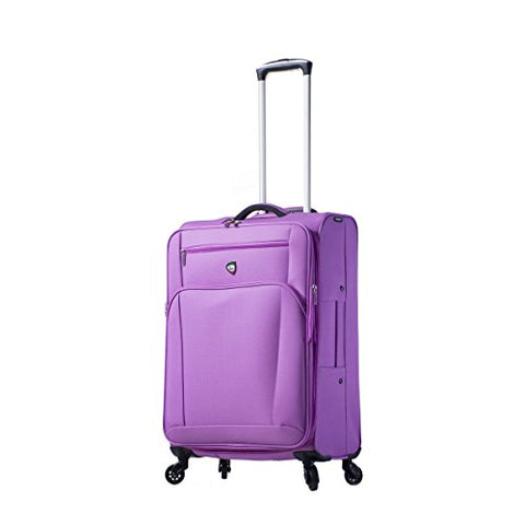 Mia Toro Italy Aria Softside 24 Inch Spinner Luggage, Grape