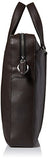 Calvin Klein Men'S Bombe Leather Attache, Dark Chocolate Brown