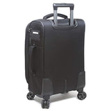 Dejuno Executive 3-Piece Spinner Luggage Set With USB Port, Black
