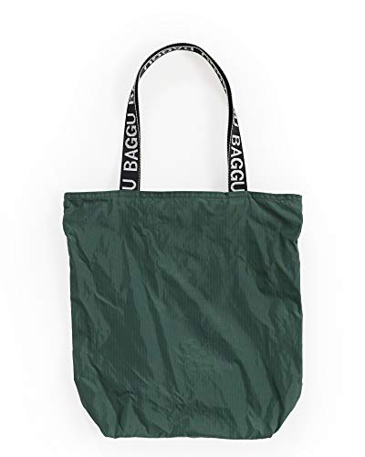 BAGGU Ripstop Tote, Super Versatile Lightweight Nylon Tote, Dark Sage