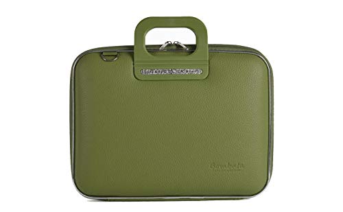 Bombata Bag Firenze Briefcase by Fabio Guidoni - Khaki Green / 13 inch
