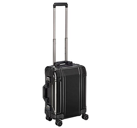 Zero Halliburton Geo Aluminum 3.0 Carry On 4-Wheel Spinner Luggage in Black