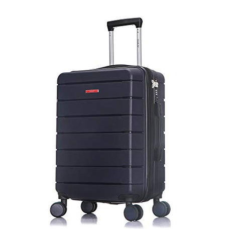 DUKAP Definity Lightweight Hardside Spinner 20'' inches carry-on Navy Blue