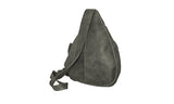 David King & Co. Backpack Style Cross Body Bag Distressed, Grey, One Size