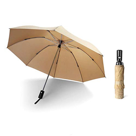 GADIEMKENSD Large 8 Rib Travel Automatic Umbrella Windproof with Auto Open Close Button Reverse