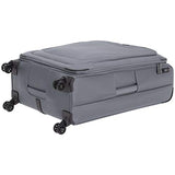 AmazonBasics Expandable Softside Spinner Luggage Suitcase With TSA Lock And Wheels - 29 Inch, Grey