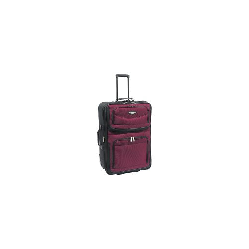 Travel Select Amsterdam Expandable Softside Rolling Upright Luggage, Lightweight, 2 Wheels, Juego de Equipaje Unisex Adulto, Burgundy, Talla única