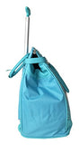 Trendy Flyer Computer/Laptop Rolling Bag 2 Wheel Case Turquoise Owl