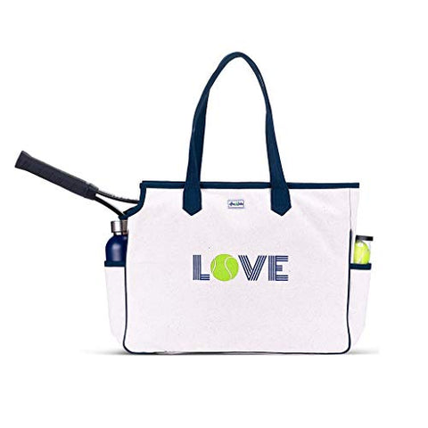 Ame & Lulu Love All Tennis Court Bag, Green Love