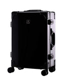 Andiamo Luggage Classico Zipperless Suitcase With Spinner Wheels (20in, Black)