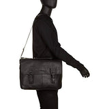 Kenneth Cole Reaction Modern Dilemma Pebbled Faux Leather Laptop & Tablet Business Case Travel Bag, 15” Laptop Portfolio