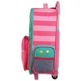 Personalized Kids Rolling Luggage (Teal Owl)
