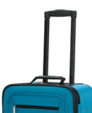Rockland Journey Softside Upright Luggage Set, Turquoise, 4-Piece (14/19/24/28)
