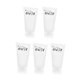 Kloud City Pack of 5 in 15ml (0.5 OZ) Empty Clear Plastic Refill Tube Cosmetic Lip Gloss Cream Tube