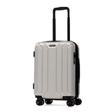NONSTOP Luggage Expandable Spinner Wheels hard side shell Travel Suitcase Set 3 Piece Lightweight with TSA Lock and Double USB Port, NEW YORK Collection (Silver, 3-Piece Set (20/24/28))