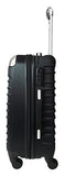 3Pc Luggage Set Hardside Rolling 4Wheel Spinner Carryon Travel Case Abs Black
