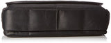 Samsonite Colombian Leather Flapover Briefcase Black