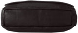 Derek Alexander Large 3/4 Flap Unisex Messenger Bag, Black, One Size