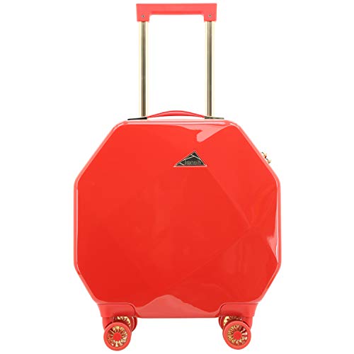 kensie Women's 20" or 2 Piece Gemstone TSA Lock Luggage Set, Red, Inch Carry-On