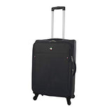 Mia Toro Italy Idice Softside 24 Inch Spinner, Black