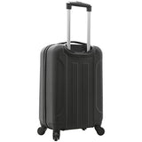 Travelers Club Cosmo Hardside Spinner Luggage, Black, Carry-On 20-Inch