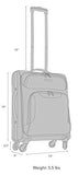 Travelcross Barcelona 21'' Carry On Lightweight Spinner Luggage - Purple