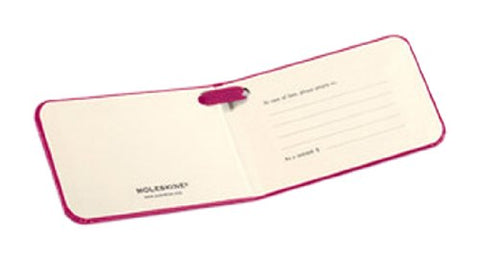 Moleskine 3.75X2.25" Luggage Tag, Dark Pink