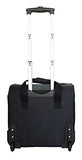 Carryon Laptop Computer Bag Rolling Travel 2Wheel Overnight Makeup Luggage Case Black