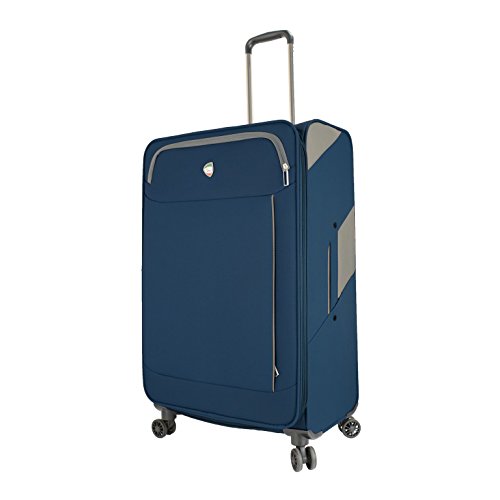 Mia Toro M1133-28In-Blu Italy Viareggio Softside 28 Inch Spinner, Blue