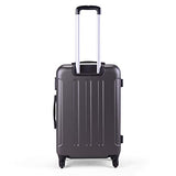 Luggage Sets Expandable Suitcase Double Wheels TSA Lock Trunk three-piece suit (Dark Gray)