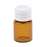 Baoblaze 20 Pcs Mini Empty Amber Glass Essential Oils Sample Bottles Sample Storage Containers