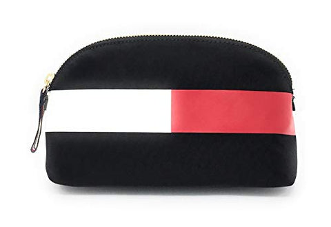 Tommy Hilfiger Large Travel Pouch Cosmetic Case (Black)