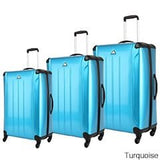 Triforce Apex 101 Collection Hardside 3-Piece Spinner Luggage Set (Black)