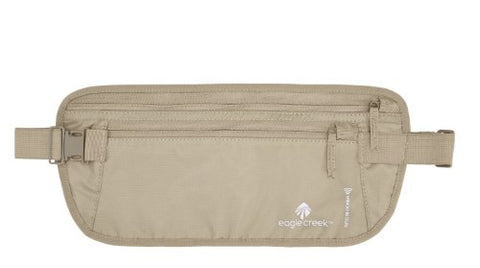 Eagle Creek Travel Gear Luggage RFID Blocker Money Belt DLX, Tan