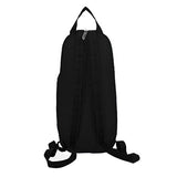 BIBITIME Black Unisex Multipurpose Rainbow Zipper Casual Sport Travel Shoulder Cross Body Bag Sling