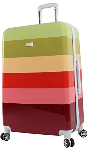 Nicole Miller Rainbow 28" Hard-Sided Luggage Spinner (Olive)